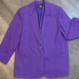 Purple Blazer Womens Size 18 by Requirements